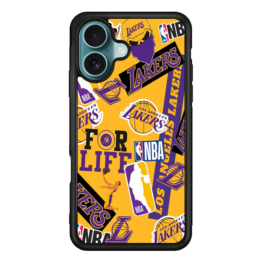 NBA Los Angeles Lakers Pride iPhone 16 Plus Case - Xtracase