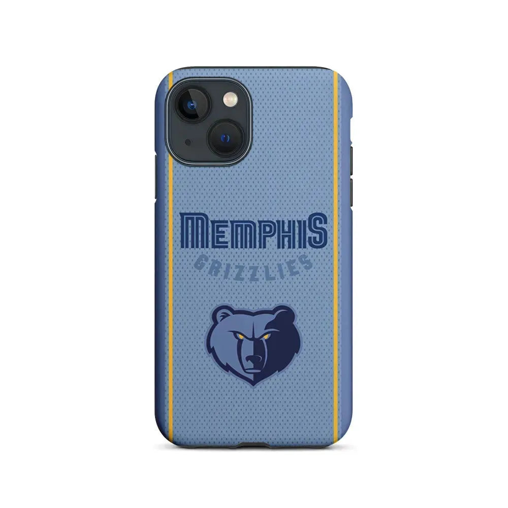 NBA Memphis Grizzlies Jersey iPhone 13 Mini Case-2 in 1 Tough Case-Xtracase