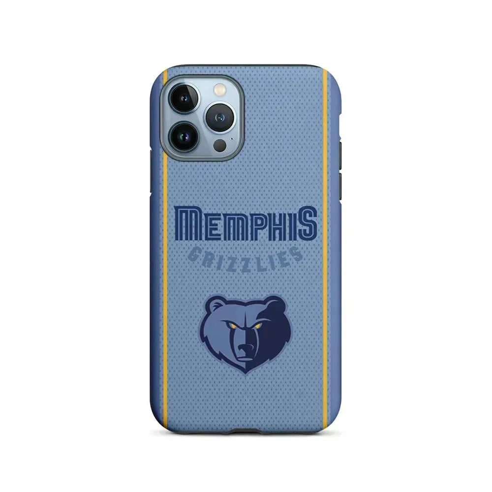NBA Memphis Grizzlies Jersey iPhone 15 Pro Max Case-2 in 1 Tough Case-Xtracase