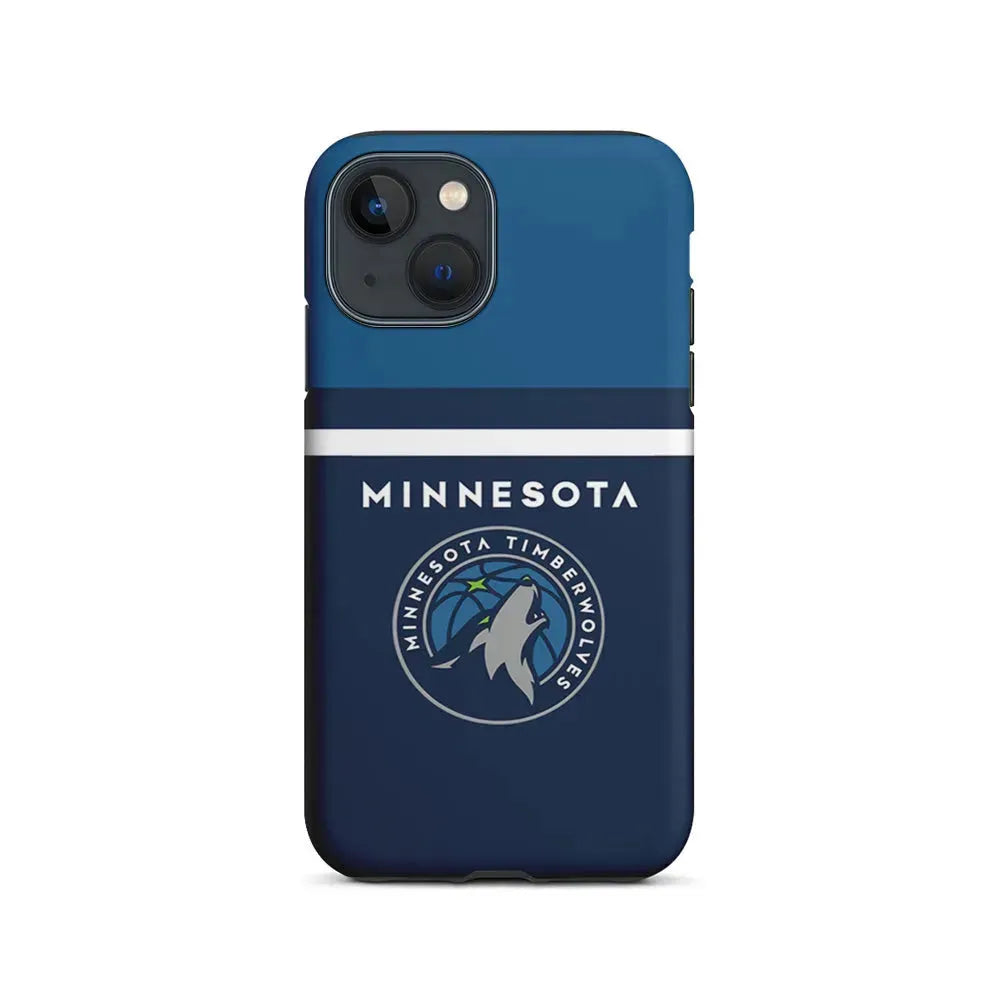 NBA Minnesota Timberwolves Jersey iPhone 13 Mini Case-2 in 1 Tough Case-Xtracase