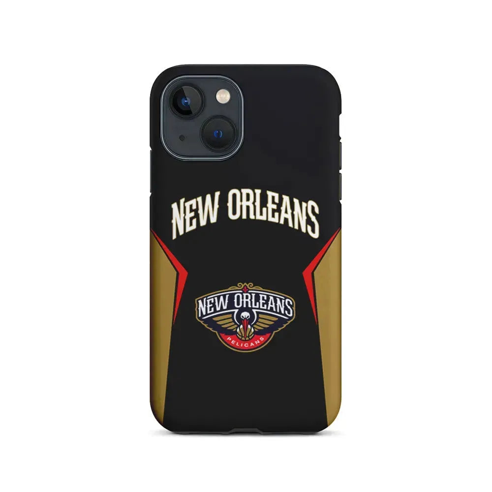 NBA New Orleans Pelicans Jersey iPhone 13 Mini Case-2 in 1 Tough Case-Xtracase