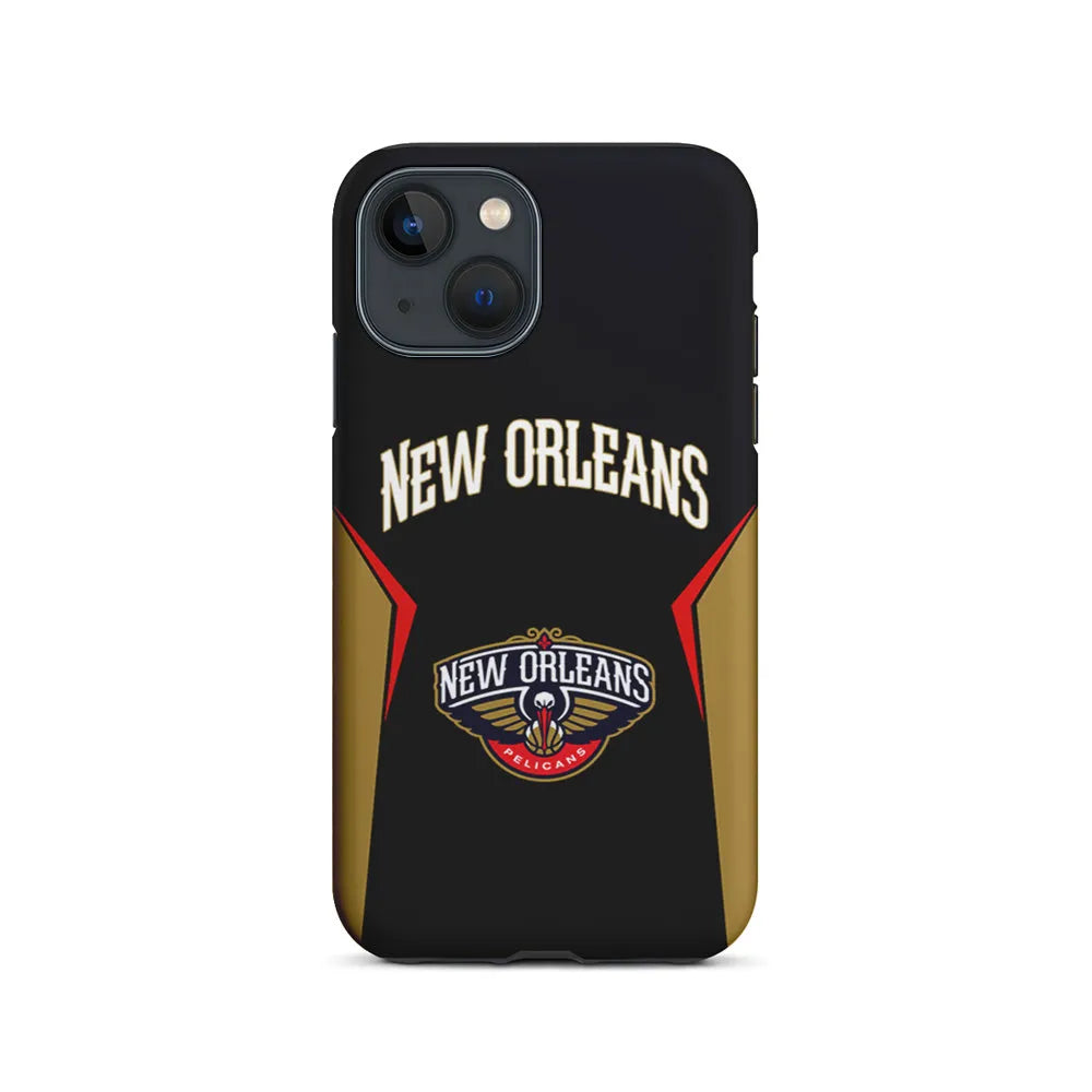 NBA New Orleans Pelicans Jersey iPhone 14 Plus Case-2 in 1 Tough Case-Xtracase