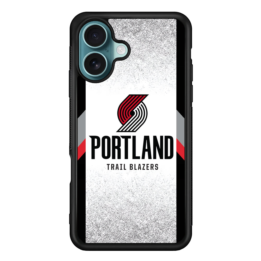 NBA Portland Trail Blazers Silver iPhone 17 Case - Xtracase