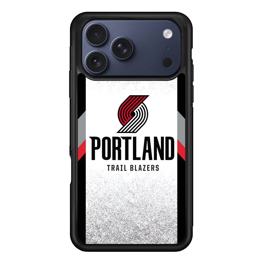 NBA Portland Trail Blazers Silver iPhone 17 Pro Max Case - Xtracase