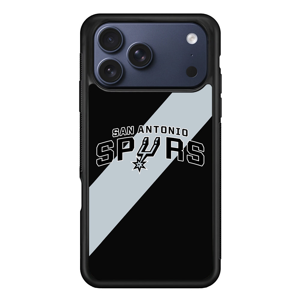 NBA San Antonio Spurs Stripe iPhone 17 Pro Max Case - Xtracase