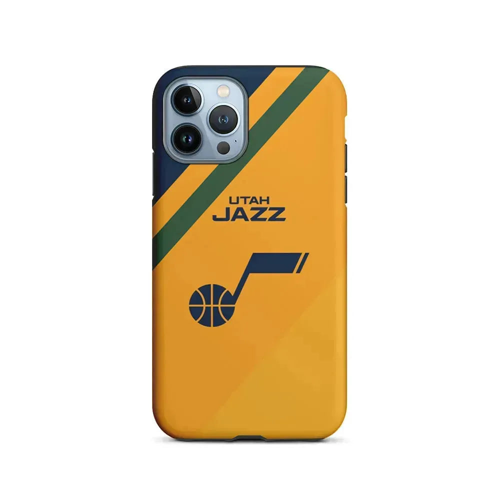 NBA Utah Jazz Logo iPhone 15 Pro Max Case-2 in 1 Tough Case-Xtracase