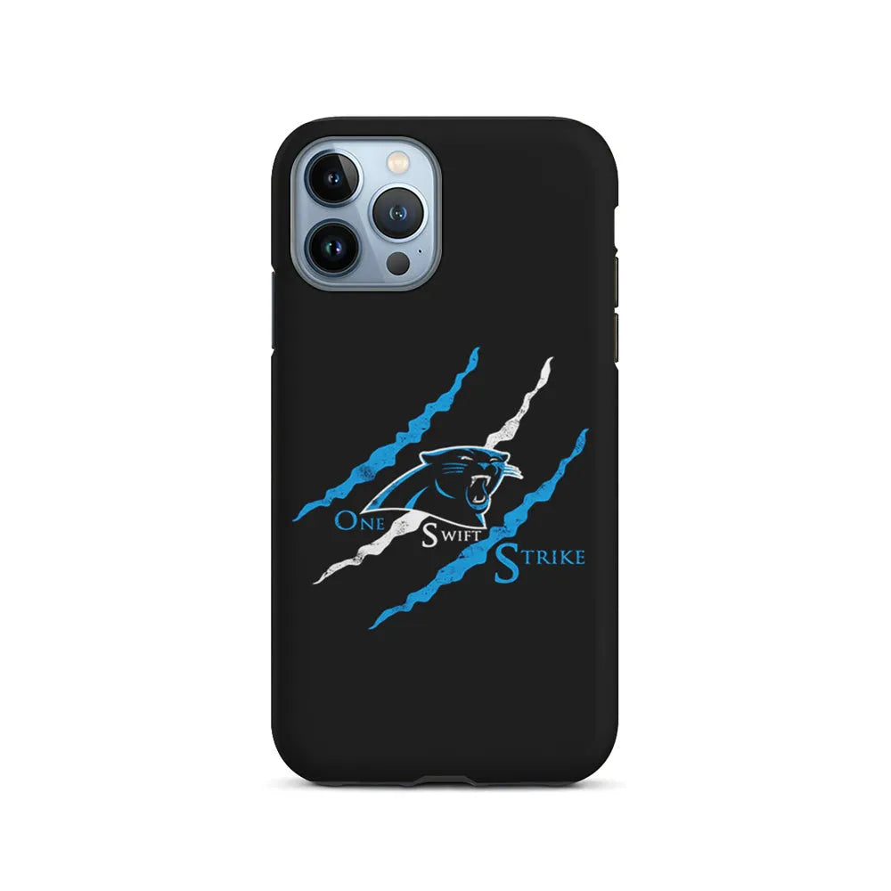 NFL Carolina Panthers Strike iPhone 13 Pro Max Case-2 in 1 Tough Case-Xtracase