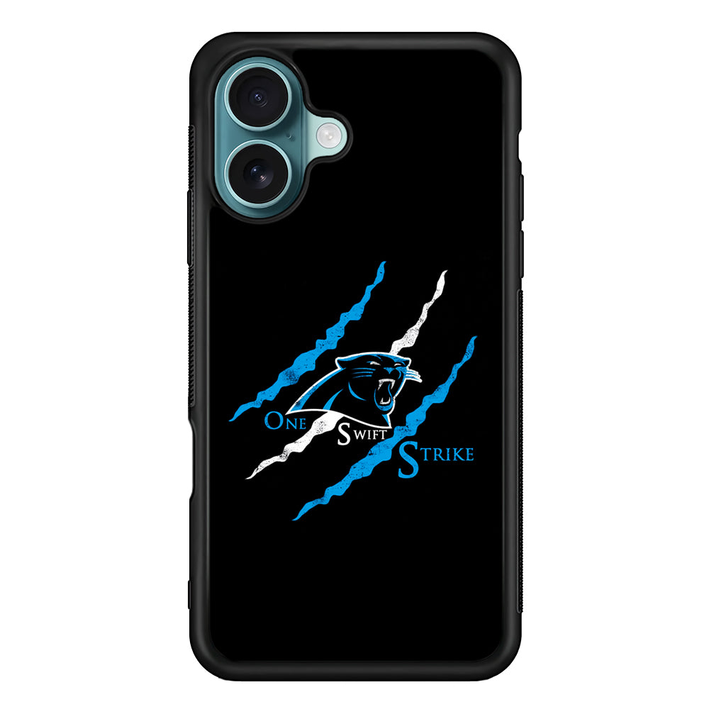 NFL Carolina Panthers Strike iPhone 16 Case - Xtracase