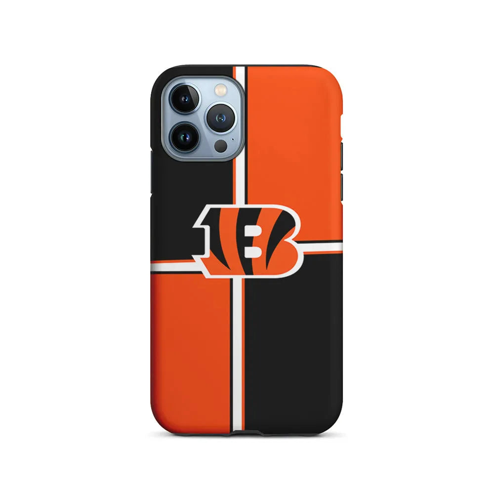 NFL Cincinnati Bengals Logo iPhone 13 Pro Case-2 in 1 Tough Case-Xtracase