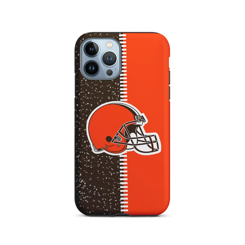 NFL Cleveland Browns Logo iPhone 13 Pro Max Case-2 in 1 Tough Case-Xtracase