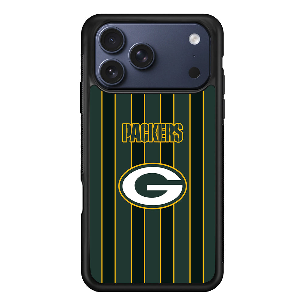 NFL Green Bay Packers Yellow Line iPhone 17 Pro Case - Xtracase