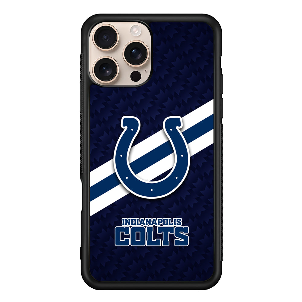 NFL Indianapolis Colts Stripe iPhone 16 Pro Case - iPhone 16 Pro