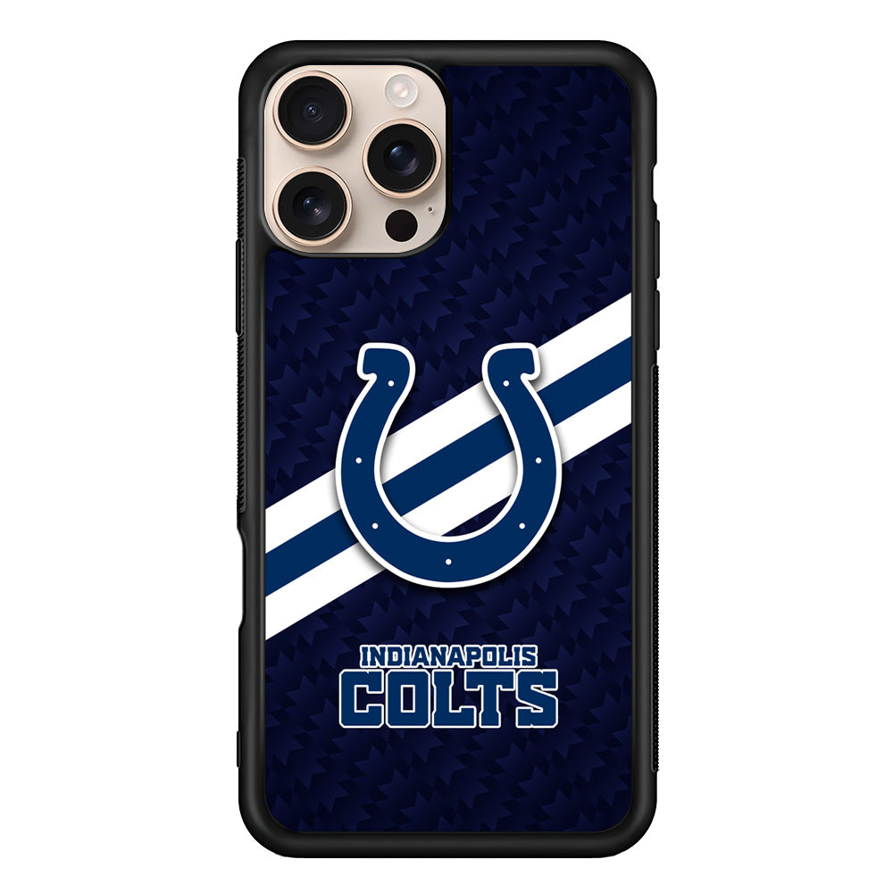 NFL Indianapolis Colts Stripe iPhone 16 Pro Max Case - iPhone 16 Pro Max