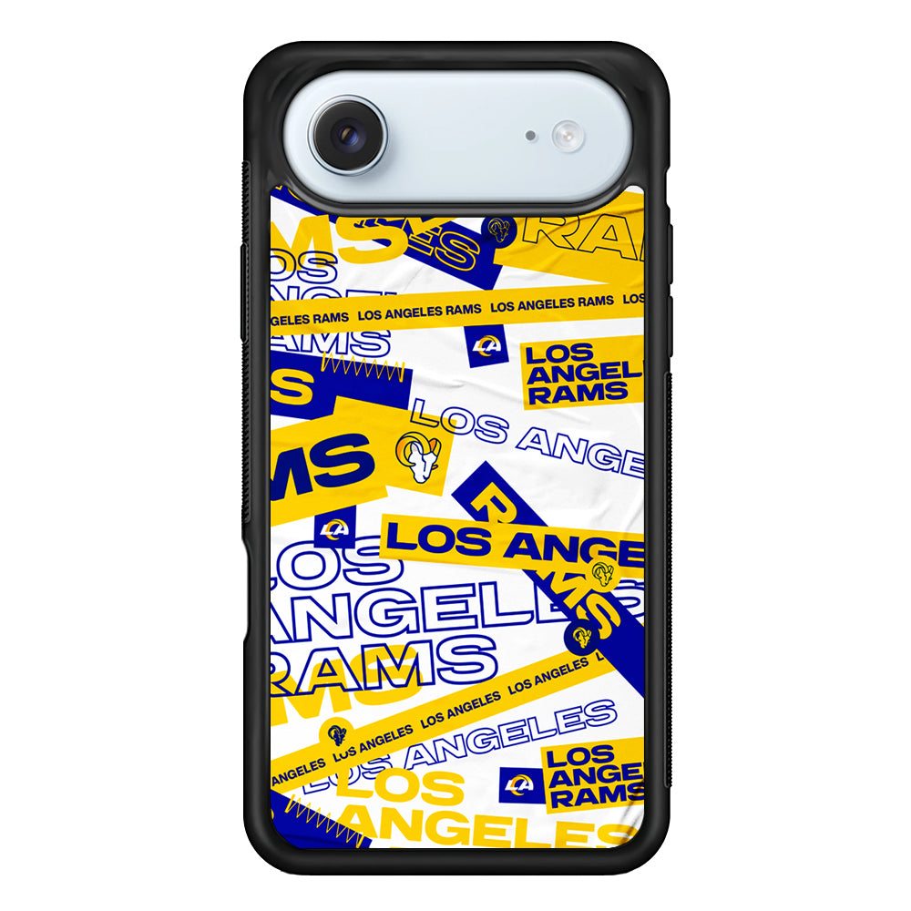 NFL Los Angeles Rams Logo Pattern iPhone 17 Air Case - Xtracase