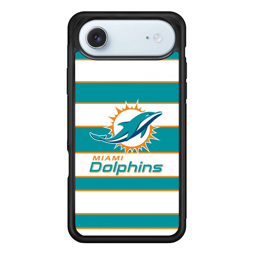 NFL Miami Dolphins White Stripe iPhone 17 Air Case - Xtracase