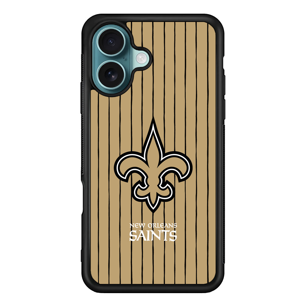 NFL New Orleans Saints Striped iPhone 17 Case - Xtracase