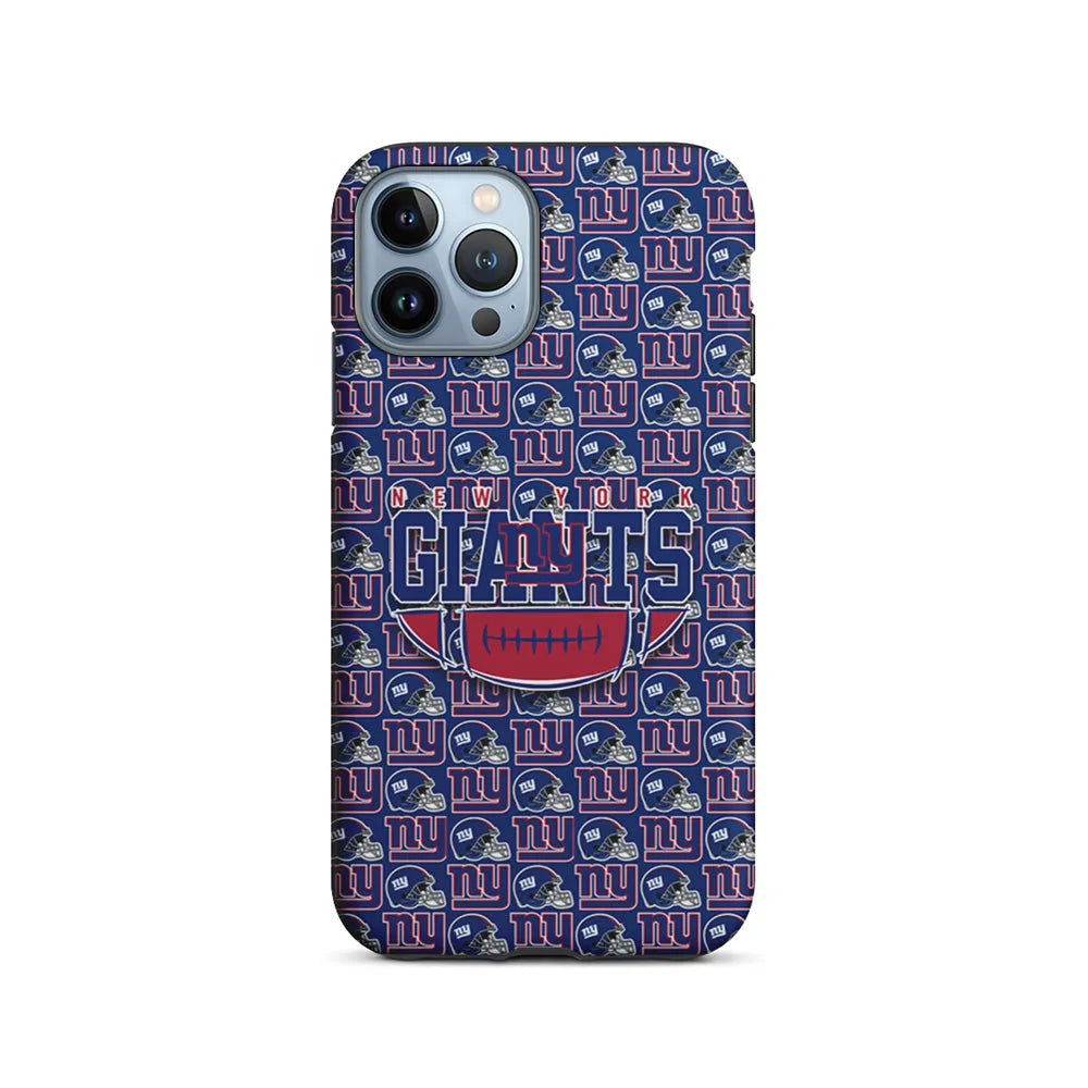 NFL New York Giants Wall Patern iPhone 13 Pro Case-2 in 1 Tough Case-Xtracase
