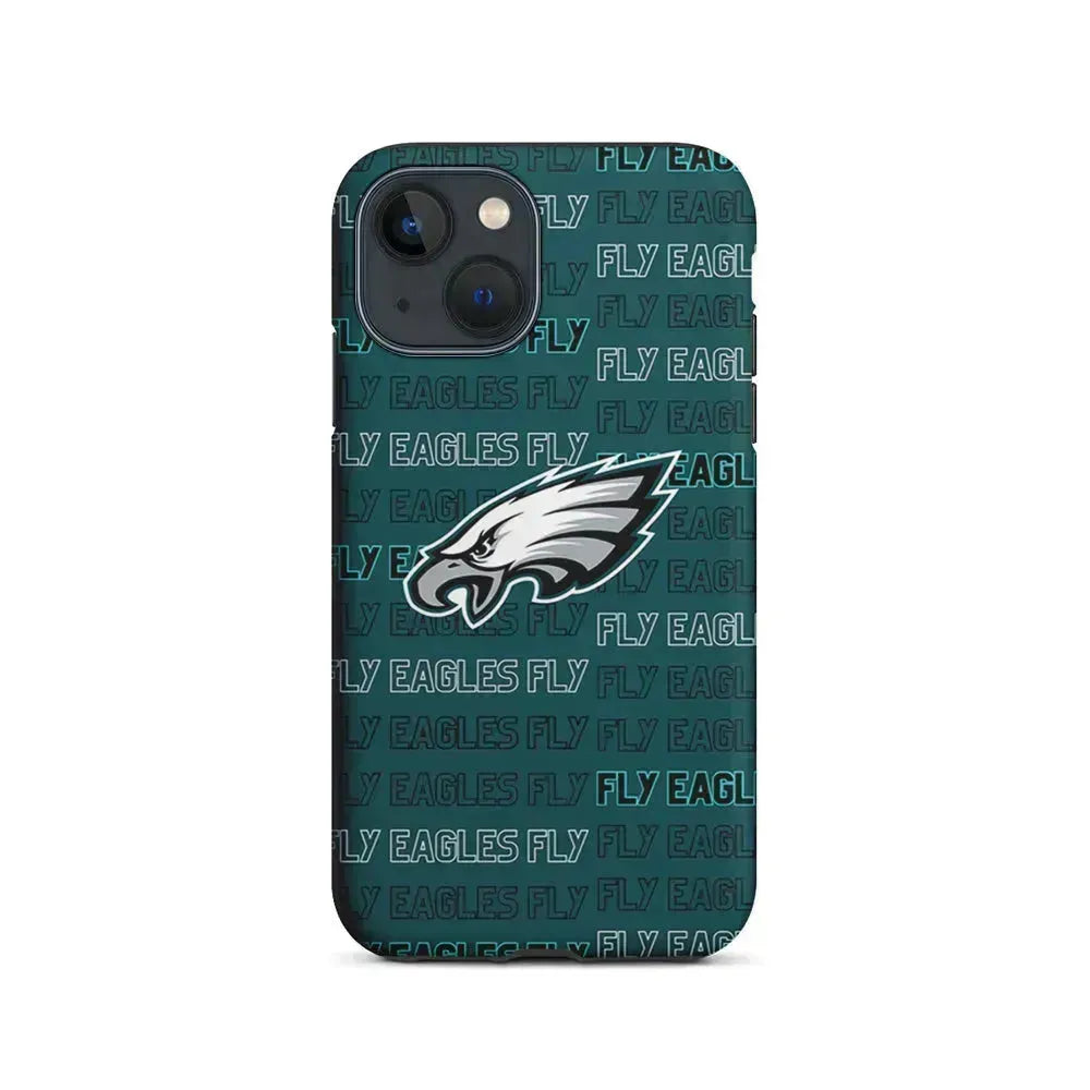 NFL Philadelphia Eagles Fly iPhone 13 Mini Case-2 in 1 Tough Case-Xtracase