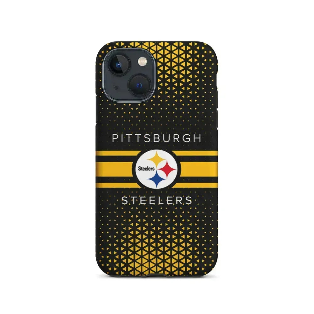 NFL Pittsburgh Steelers Logo iPhone 13 Mini Case-2 in 1 Tough Case-Xtracase
