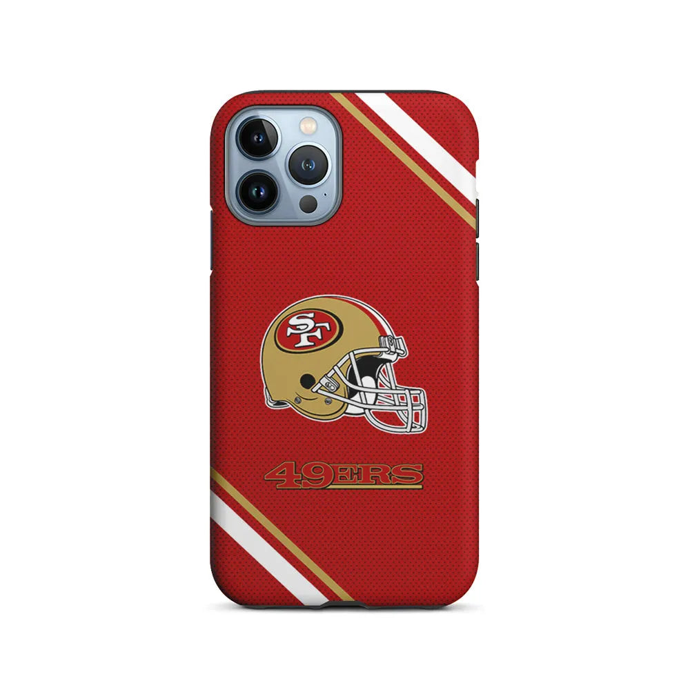 NFL San Francisco 49ers Helmet iPhone 13 Pro Case-2 in 1 Tough Case-Xtracase