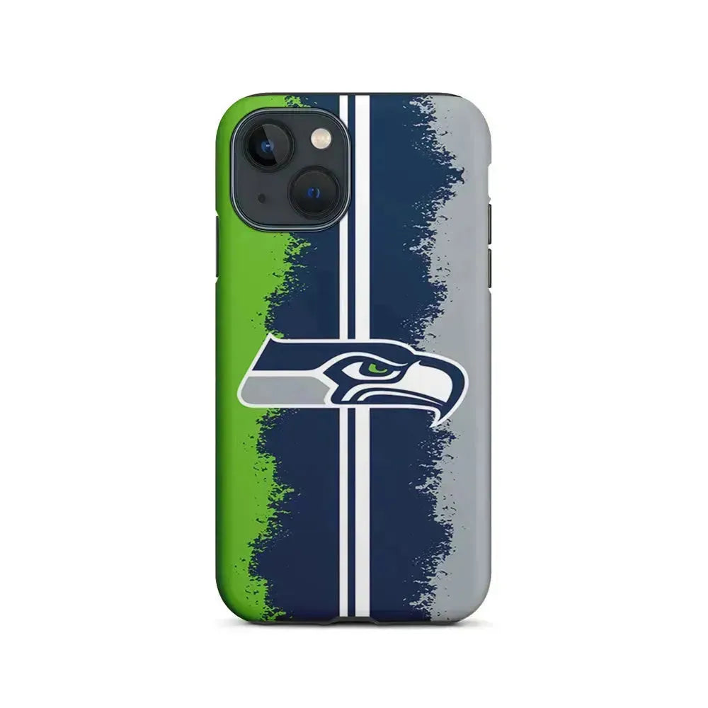NFL Seattle Seahawks Team iPhone 13 Mini Case-2 in 1 Tough Case-Xtracase