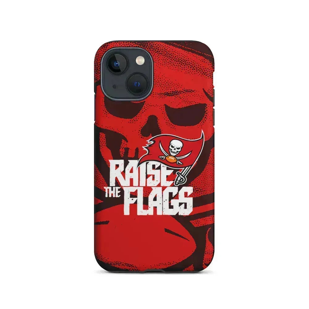 NFL Tampa Bay Buccaneers Flags iPhone 13 Mini Case-2 in 1 Tough Case-Xtracase