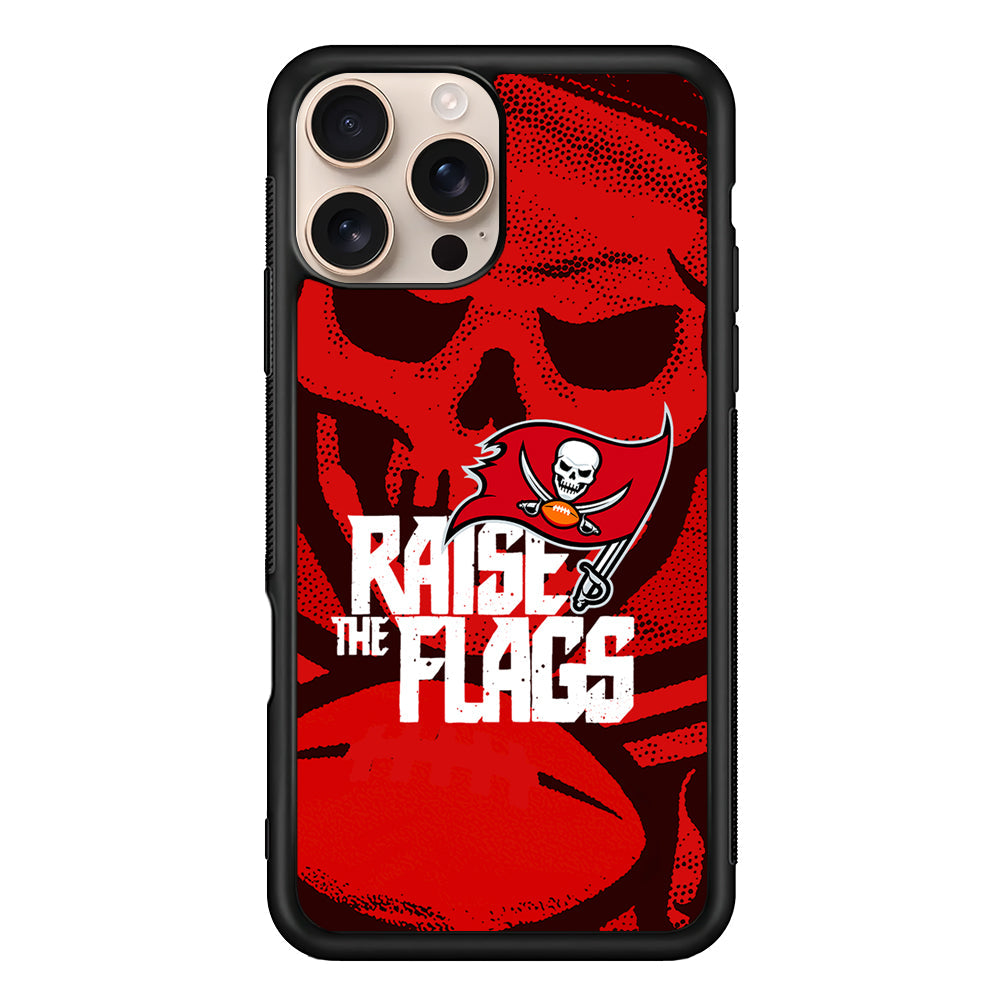 NFL Tampa Bay Buccaneers Flags iPhone 16 Pro Max Case - iPhone 16 Pro Max