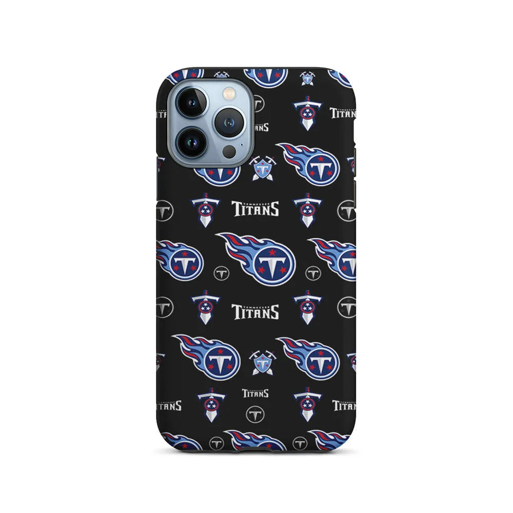NFL Tennessee Titans Pattern iPhone 13 Pro Max Case-2 in 1 Tough Case-Xtracase