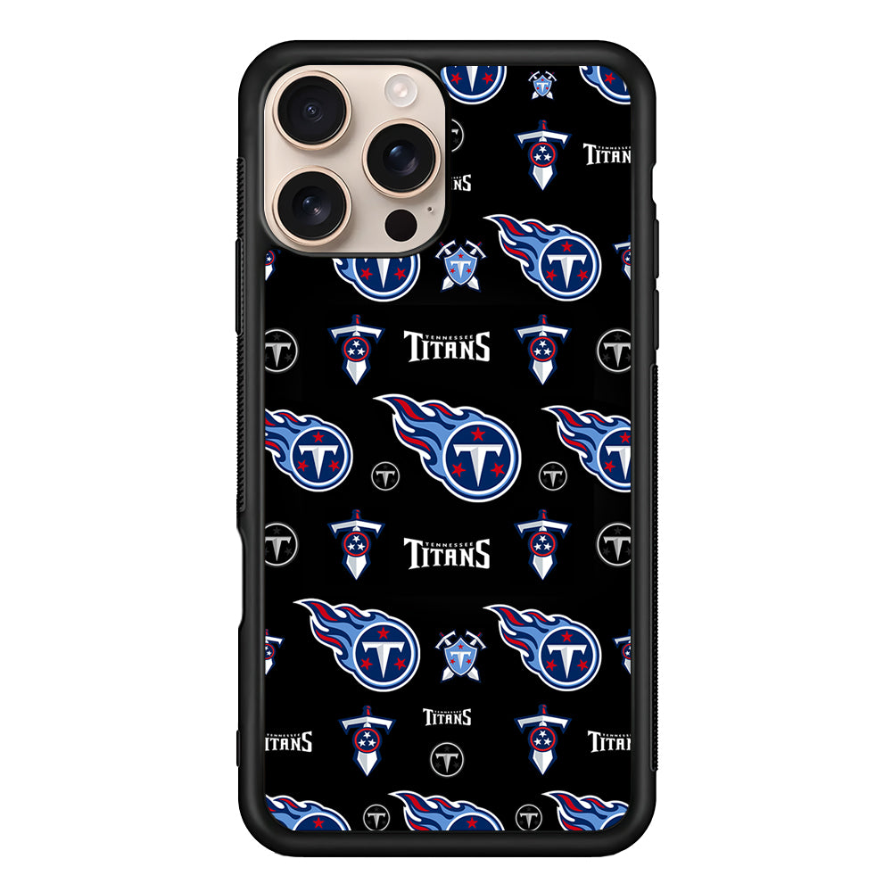 NFL Tennessee Titans Pattern iPhone 16 Pro Case - iPhone 16 Pro