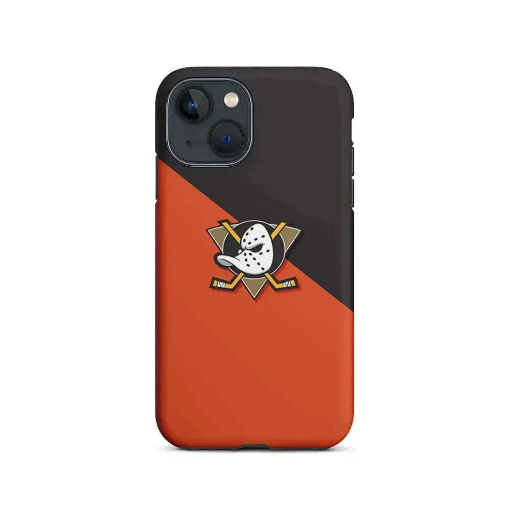 NHL Anaheim Ducks Team iPhone 13 Mini Case-2 in 1 Tough Case-Xtracase