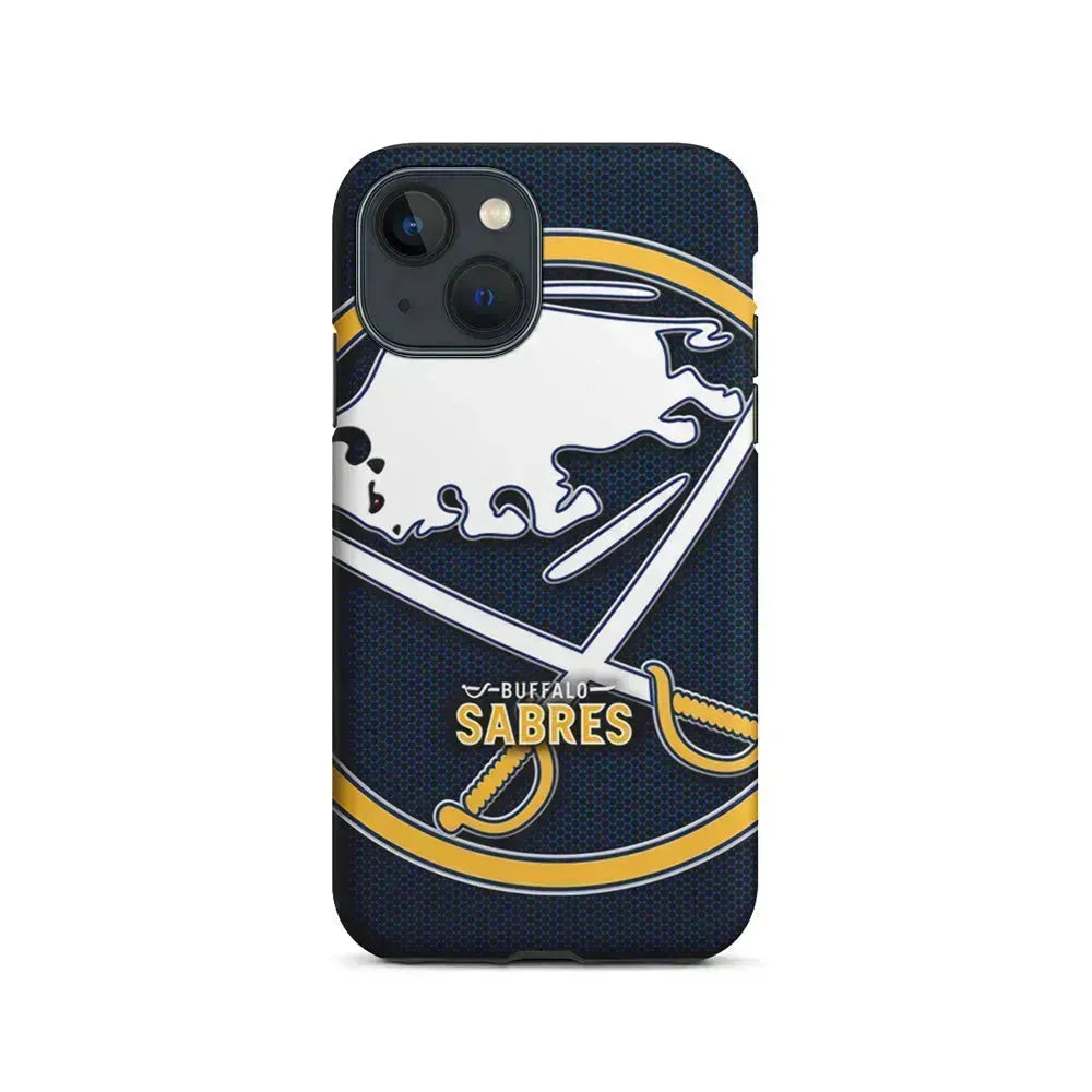 NHL Buffalo Sabres Logo iPhone 13 Mini Case-2 in 1 Tough Case-Xtracase