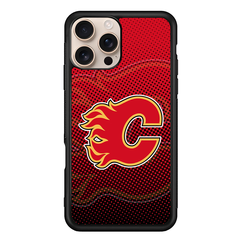 NHL Calgary Flames Dot iPhone 16 Pro Case - iPhone 16 Pro