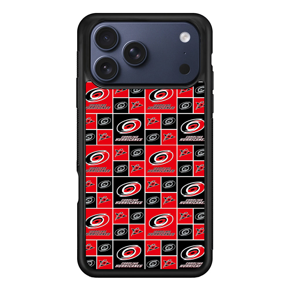 NHL Carolina Hurricanes Pattern iPhone 17 Pro Max Case - Xtracase