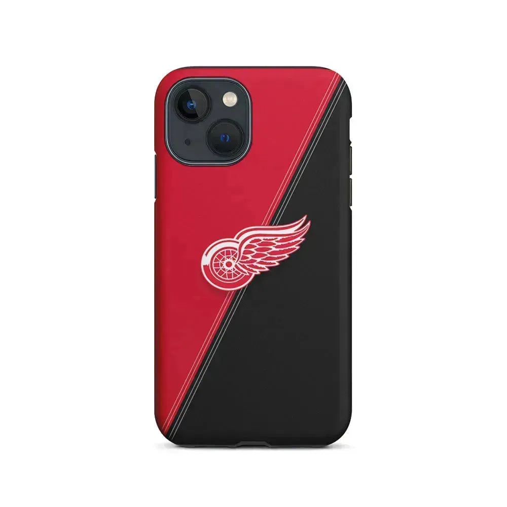 NHL Detroit Red Wings Logo iPhone 13 Mini Case-2 in 1 Tough Case-Xtracase