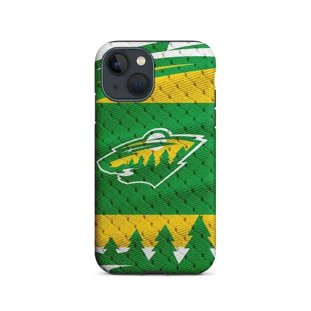 NHL Minnesota Wild Jersey iPhone 13 Mini Case-2 in 1 Tough Case-Xtracase