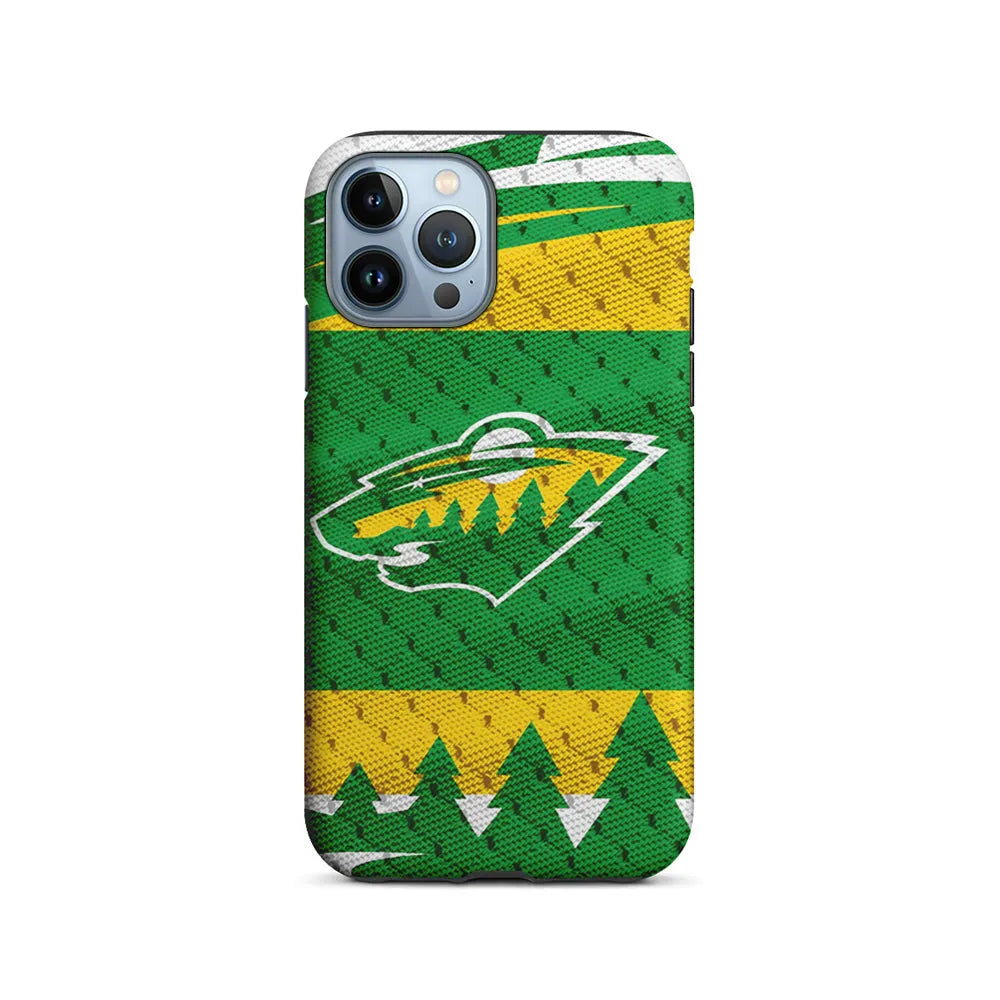 NHL Minnesota Wild Jersey iPhone 13 Pro Case-2 in 1 Tough Case-Xtracase