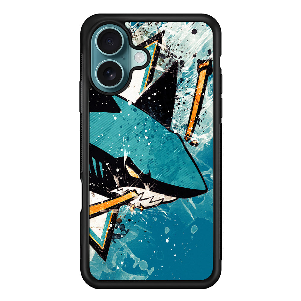 NHL San Jose Sharks Team iPhone 16 Case - Xtracase