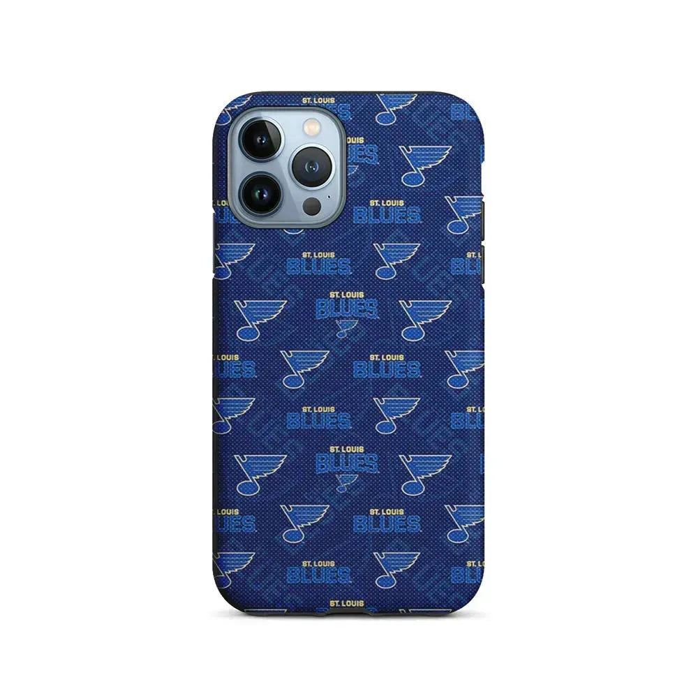 NHL St Louis Blues Team iPhone 15 Pro Max Case-2 in 1 Tough Case-Xtracase