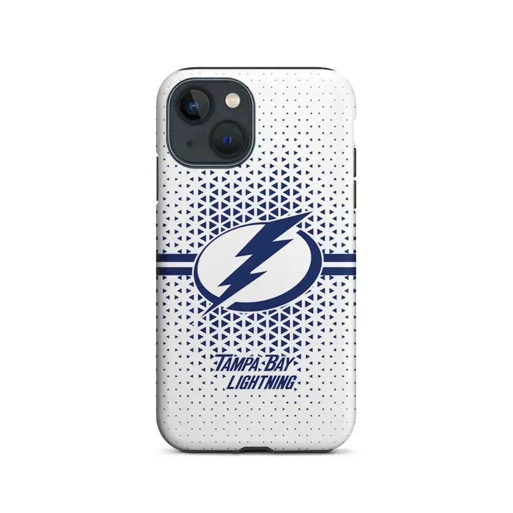 NHL Tampa Bay Lightning Triangle iPhone 13 Mini Case-2 in 1 Tough Case-Xtracase