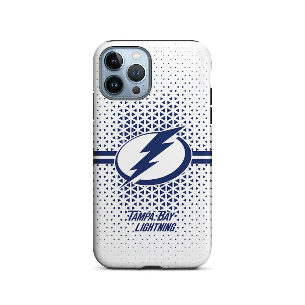 NHL Tampa Bay Lightning Triangle iPhone 13 Pro Max Case-2 in 1 Tough Case-Xtracase