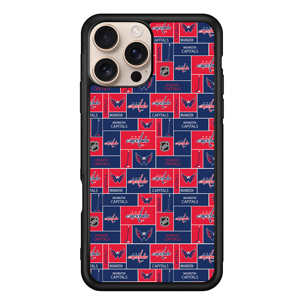 NHL Washington Capitals Pattern iPhone 16 Pro Case - iPhone 16 Pro
