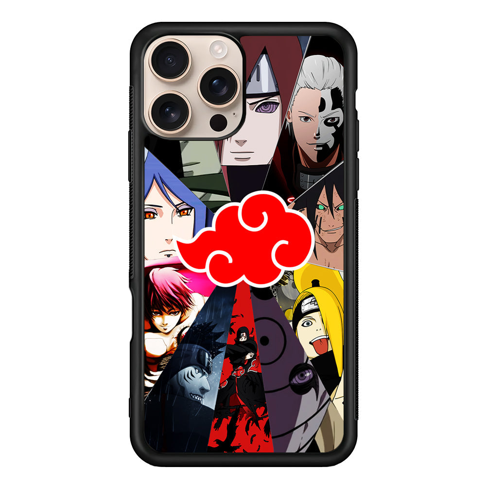 Naruto Akatsuki Clan Member iPhone 16 Pro Max Case - iPhone 16 Pro Max