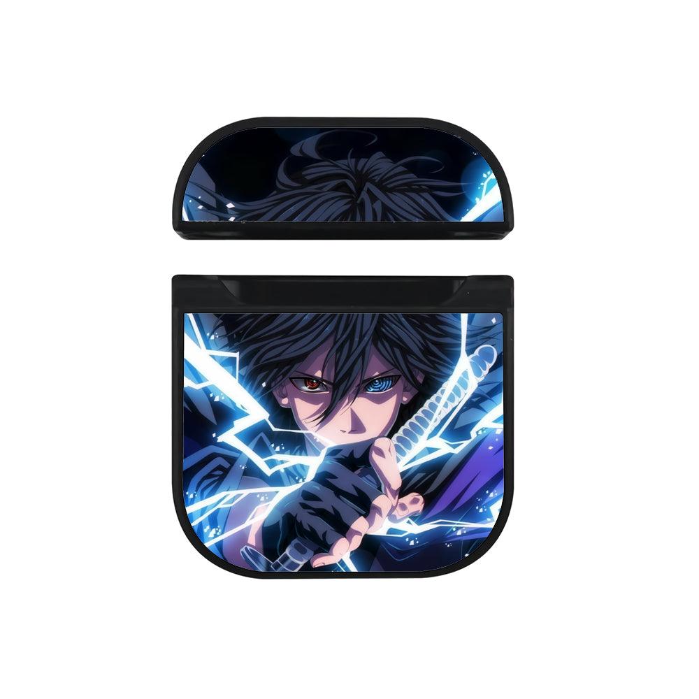 Naruto Sasuke Opening Attack Hard Plastic Case Cover For Apple Airpods-Xtracase