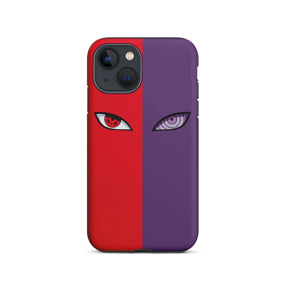 Naruto Sharingan and Rinnegan iPhone 15 Case-2 in 1 Tough Case-Xtracase