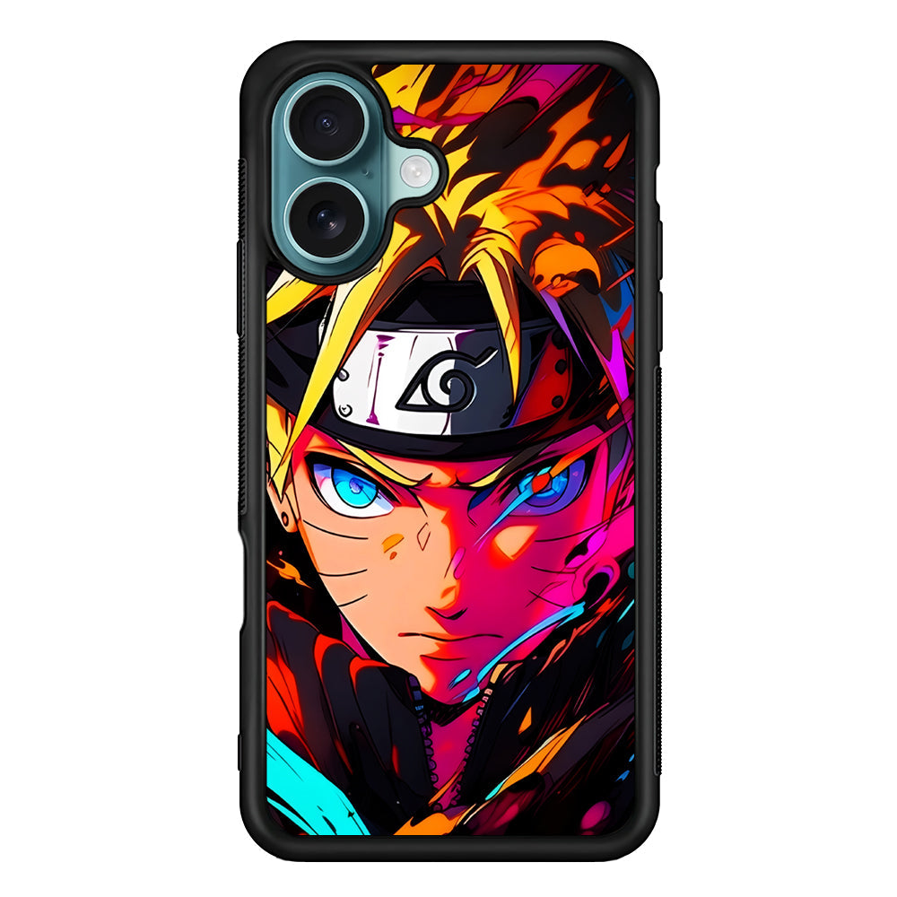 Naruto Uzumaki Colorful Art iPhone 16 Plus Case - Xtracase