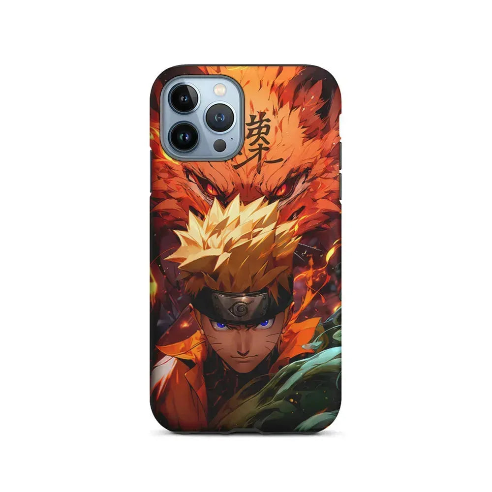 Naruto Uzumaki Rage of the Nine Tails iPhone 15 Pro Max Case-2 in 1 Tough Case-Xtracase