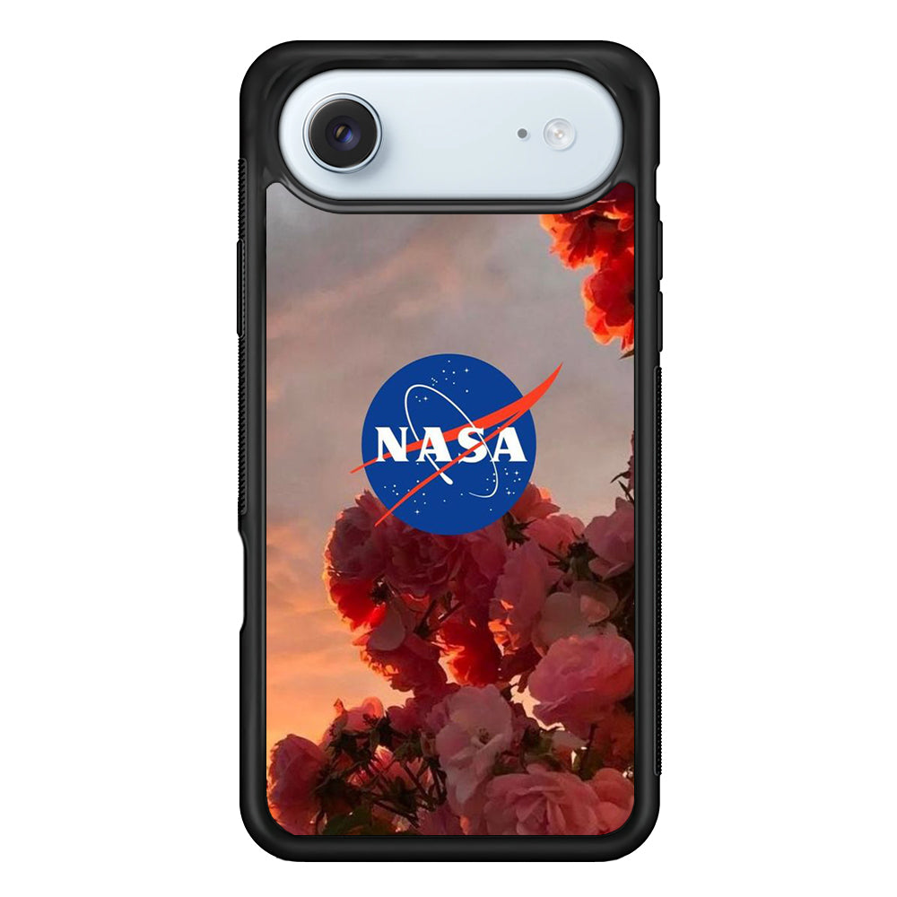 Nasa Logo Pink Flowers iPhone 17 Air Case - Xtracase