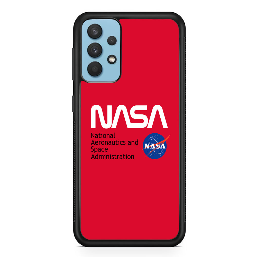 Nasa Red Authentic Samsung Galaxy A32 Case-Xtracase