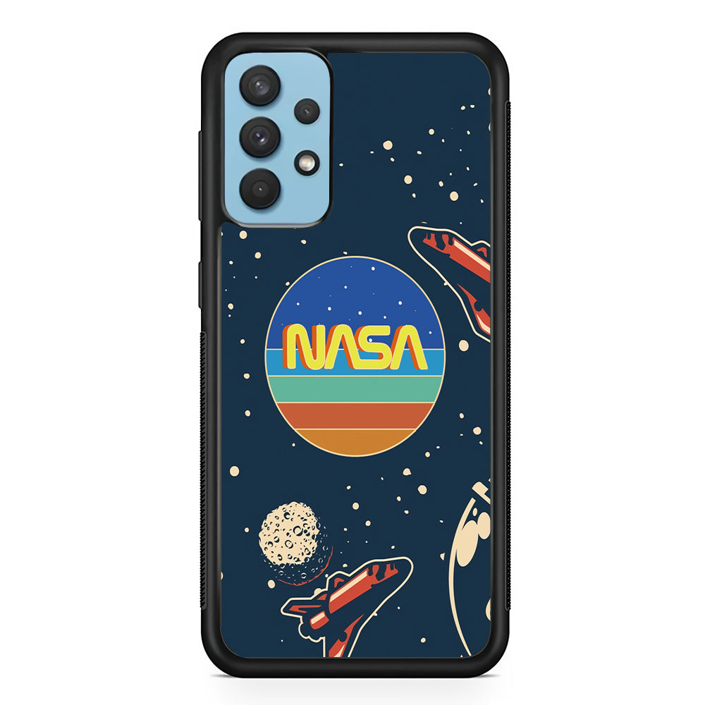 Nasa Retro Space Samsung Galaxy A32 Case-Xtracase