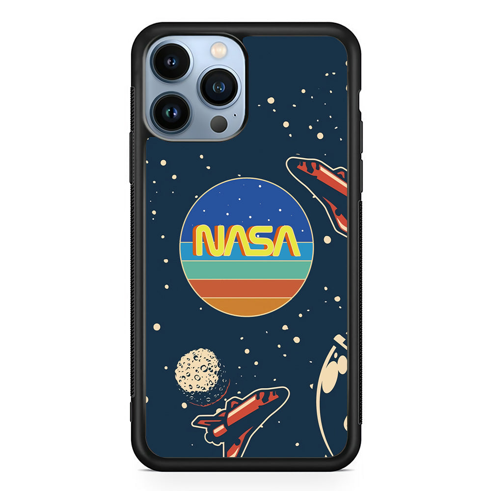 Nasa Retro Space iPhone 14 Pro Case-Xtracase